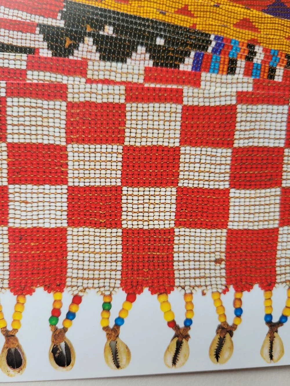 African Beadwork Notecards (10) Imagery of Kirdi artisan colorful beaded aprons